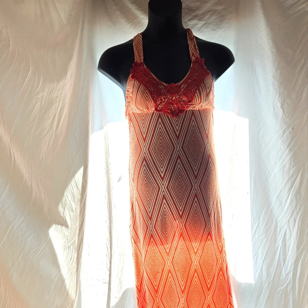 Fun Orange Boho Maxi - Picture 2 of 7